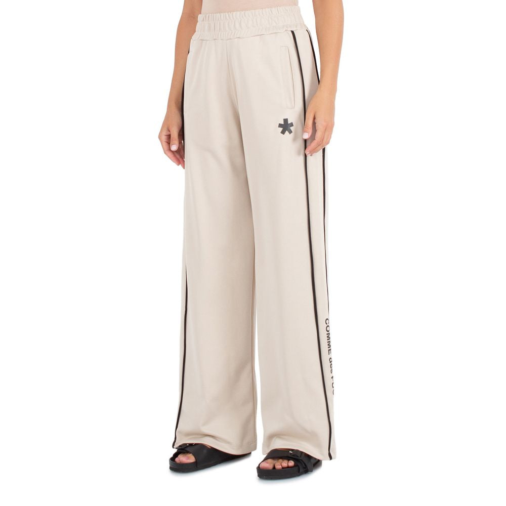Comme Des Fuckdown Beige Cotton Jeans & Pant
