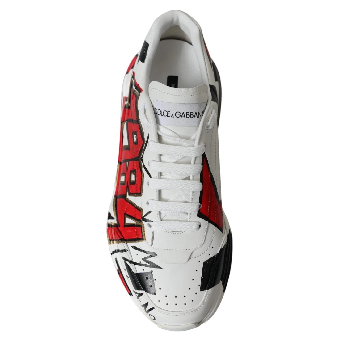 White Daymaster Hand Painted Sneakers