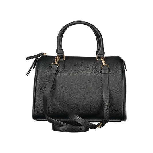 Mario Valentino Black Polyurethane Women Handbag