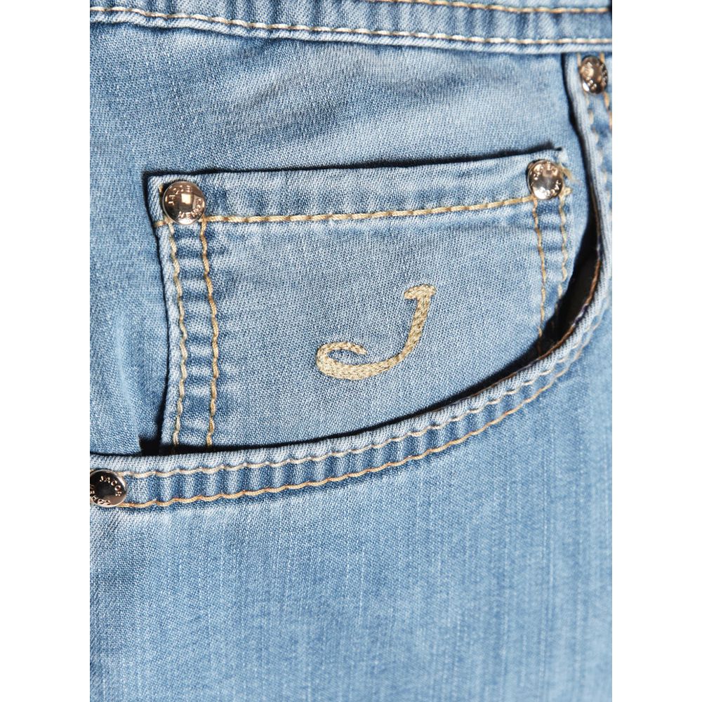 Jacob Cohen Blue Cotton Jeans & Pant