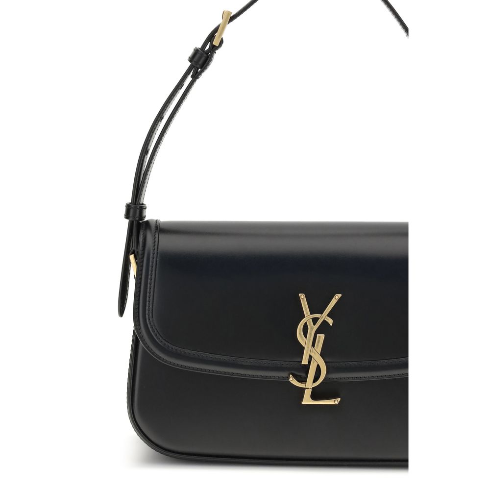 Saint Laurent Black Calf Leather Bos Taurus Shoulder Bag