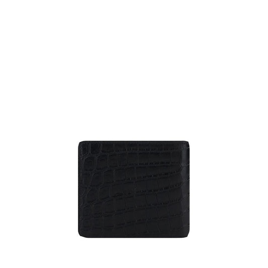 Saint Laurent Black Calf Leather Bos Taurus Wallet