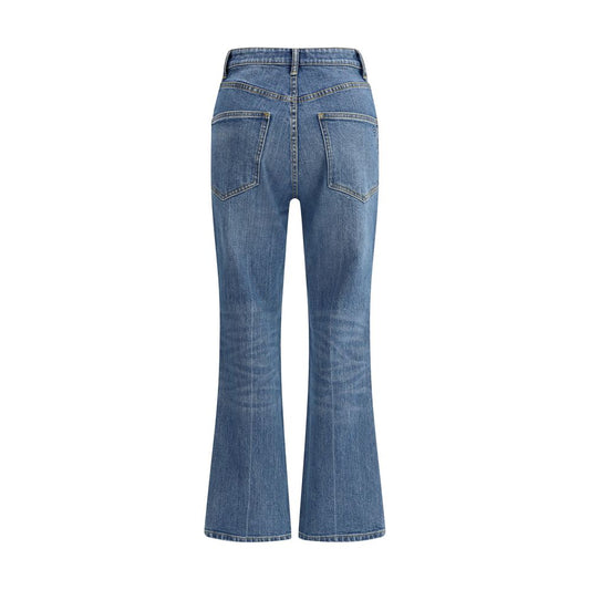 Tory Burch Blue Cotton Cropped Jeans