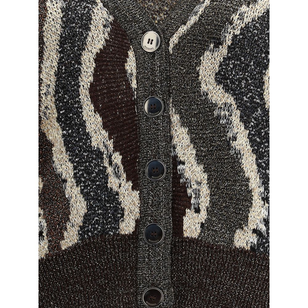 Missoni Wave pattern boxy Cardigan