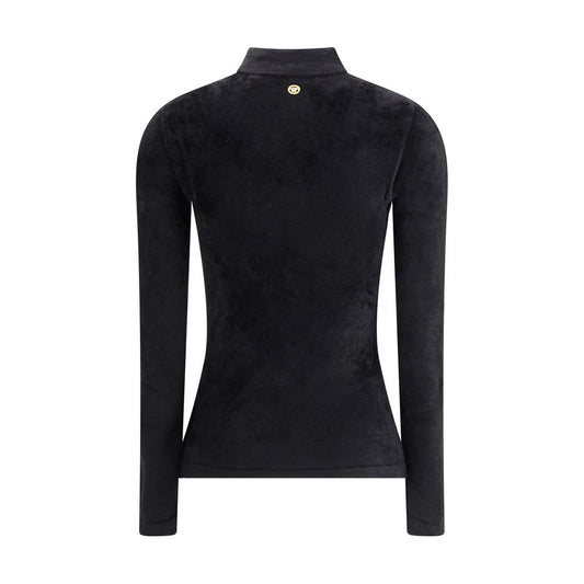 Versace Black Viscose Hoodie