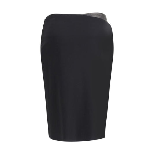 Versace Black Viscose Skirt