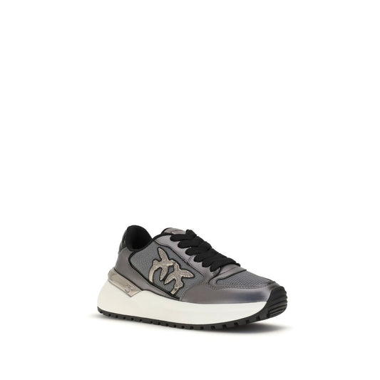 PINKO Gray Polyethylene Chunky Sneakers