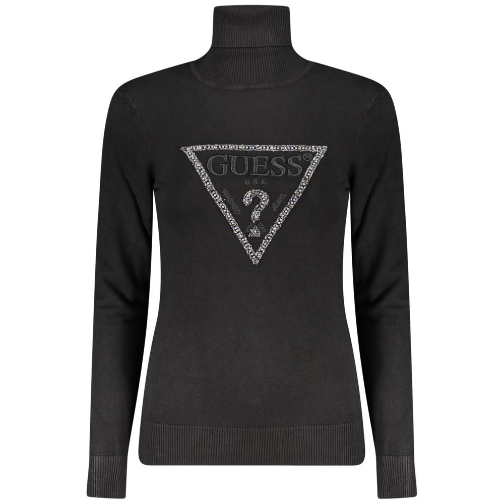 Guess Jeans Black Viscose Women Sweater