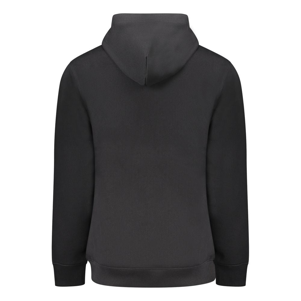 Tommy Hilfiger "Black Cotton Men Sweater with Central Pocket"