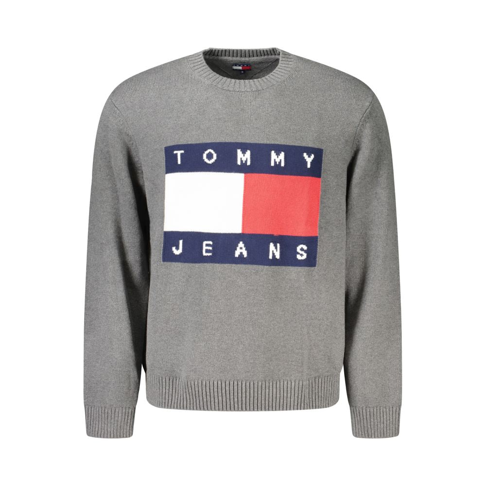 Tommy Hilfiger Gray Cotton Men Sweater