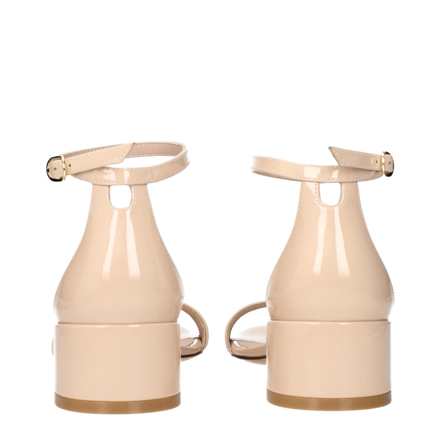 Stuart Weitzman Beige Leather Flat Sandals