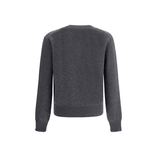 Ami Paris Gray Cashmere Cardigan