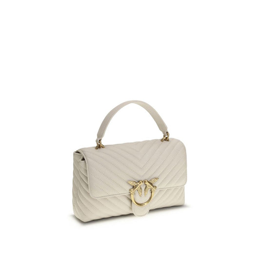 PINKO Cream Calf Leather Bos Taurus Wallet