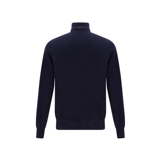 Brunello Cucinelli Blue Cashmere Sweater