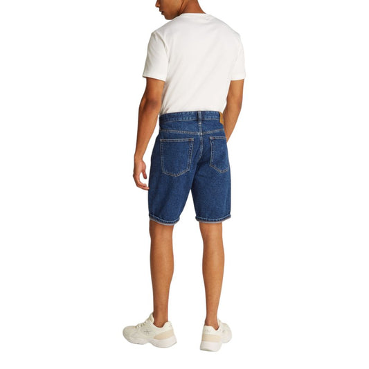Calvin Klein Jeans Blue Cotton Bermuda Shorts