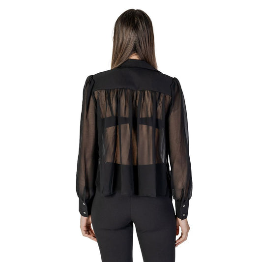 Morgan De Toi Black Polyester Blouse