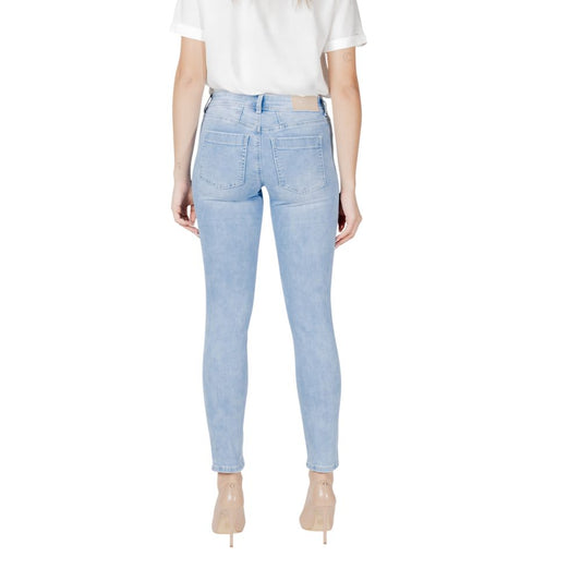 Street One Light Blue Cotton Skinny Jeans