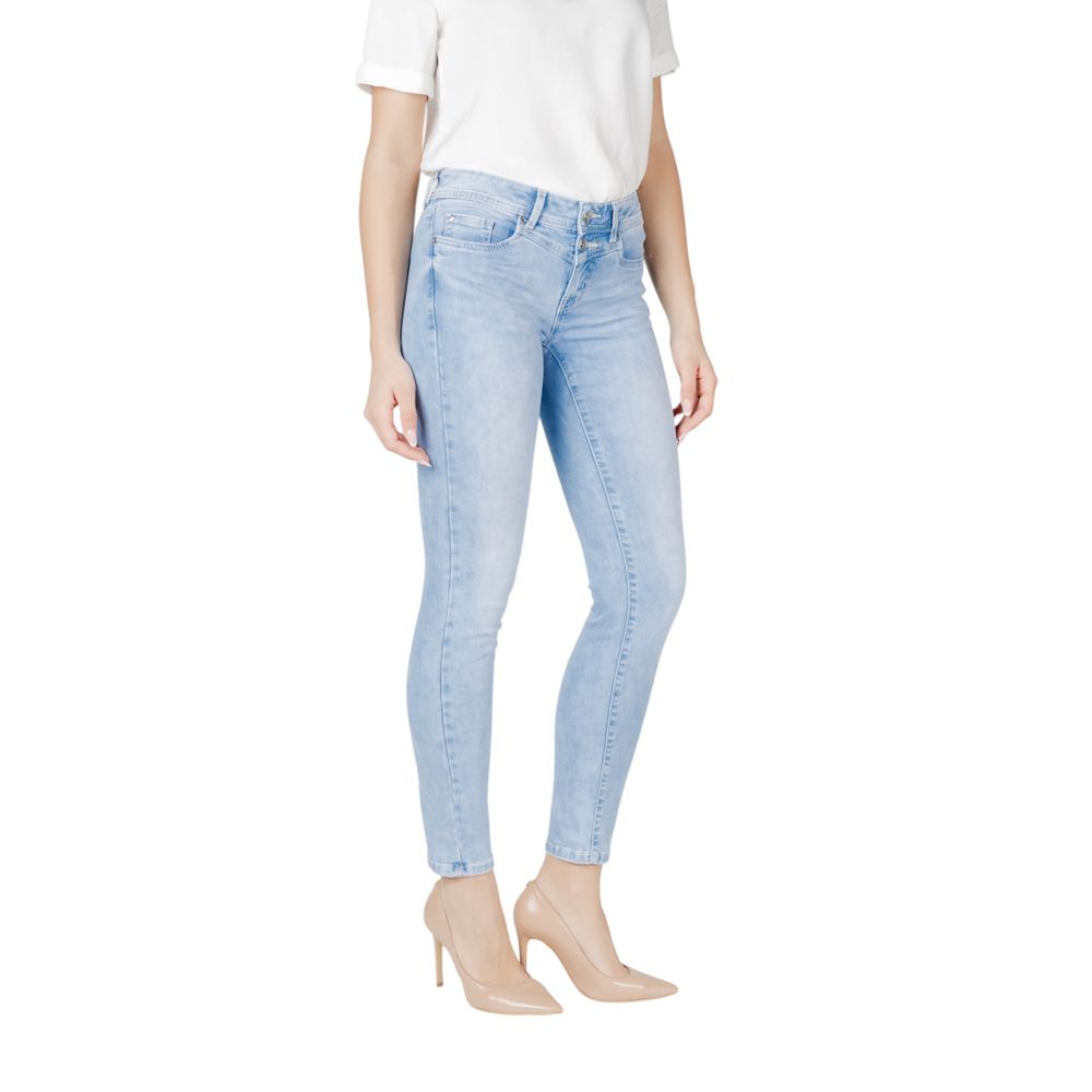 Street One Light Blue Cotton Skinny Jeans
