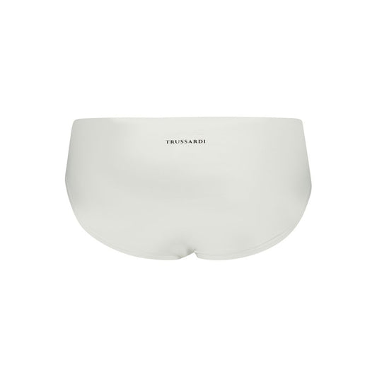 Trussardi White Poliammide Men's Swim Briefs