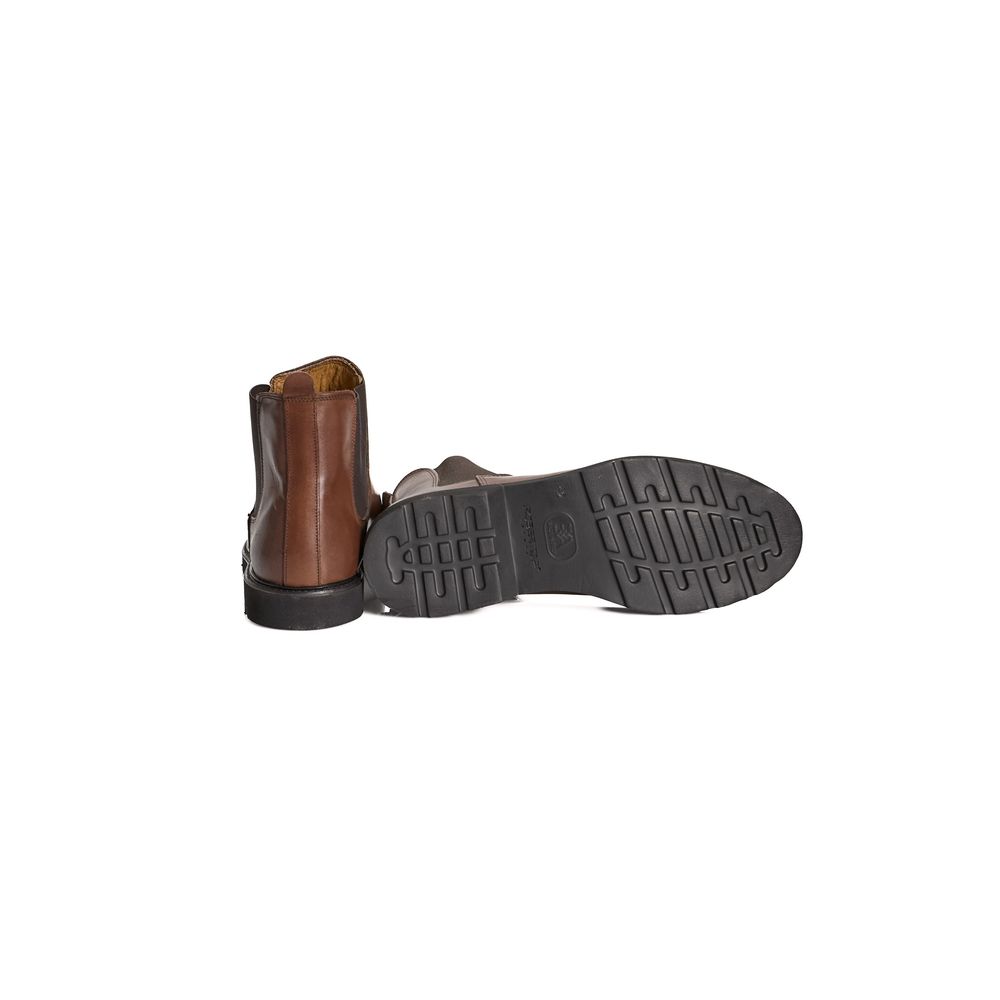 Roberto Pepe Luxury Brown Calfskin Men Boot