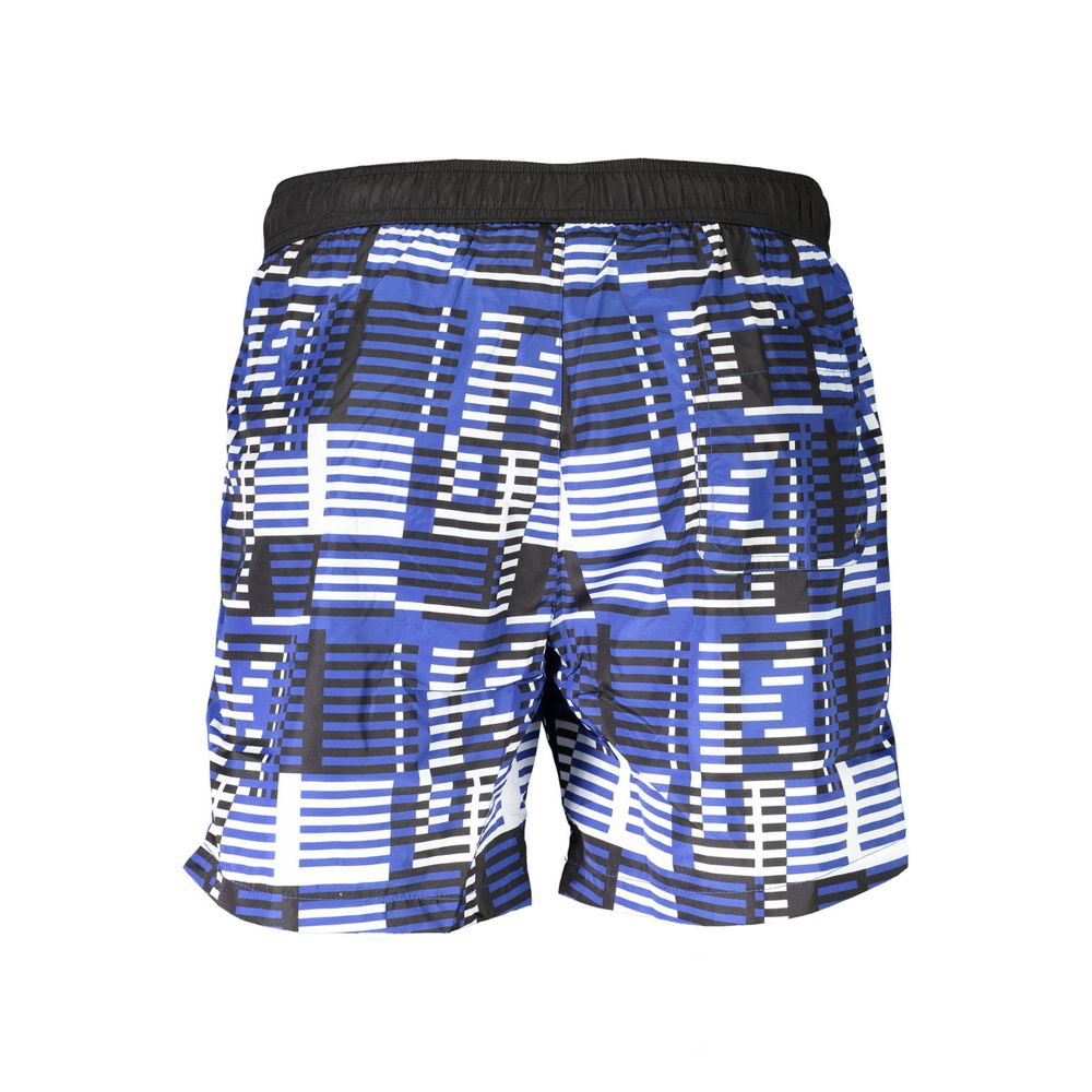 Karl Lagerfeld Blu Polyester Men Swim Boxer