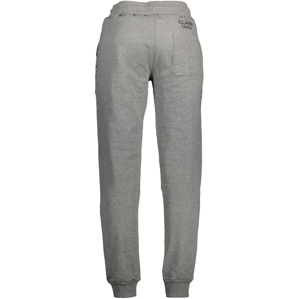 Cavalli Class Grigio Cotton Men's Sports Trouser
