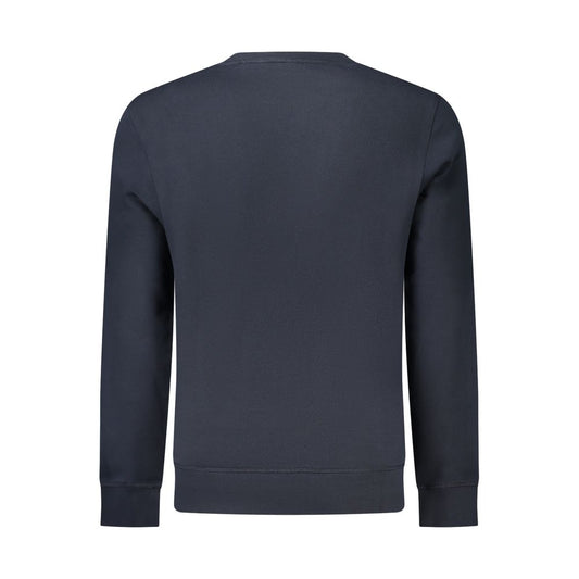Hugo Boss Blue Cotton Men Sweatshirt