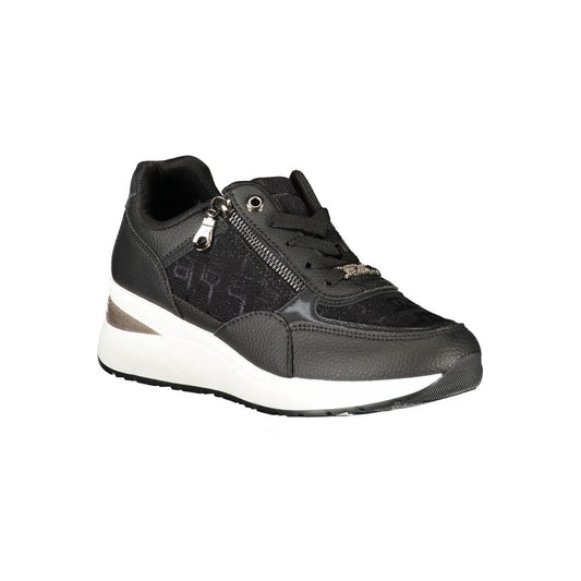 Laura Biagiotti Black Polyurethane Women Sneaker