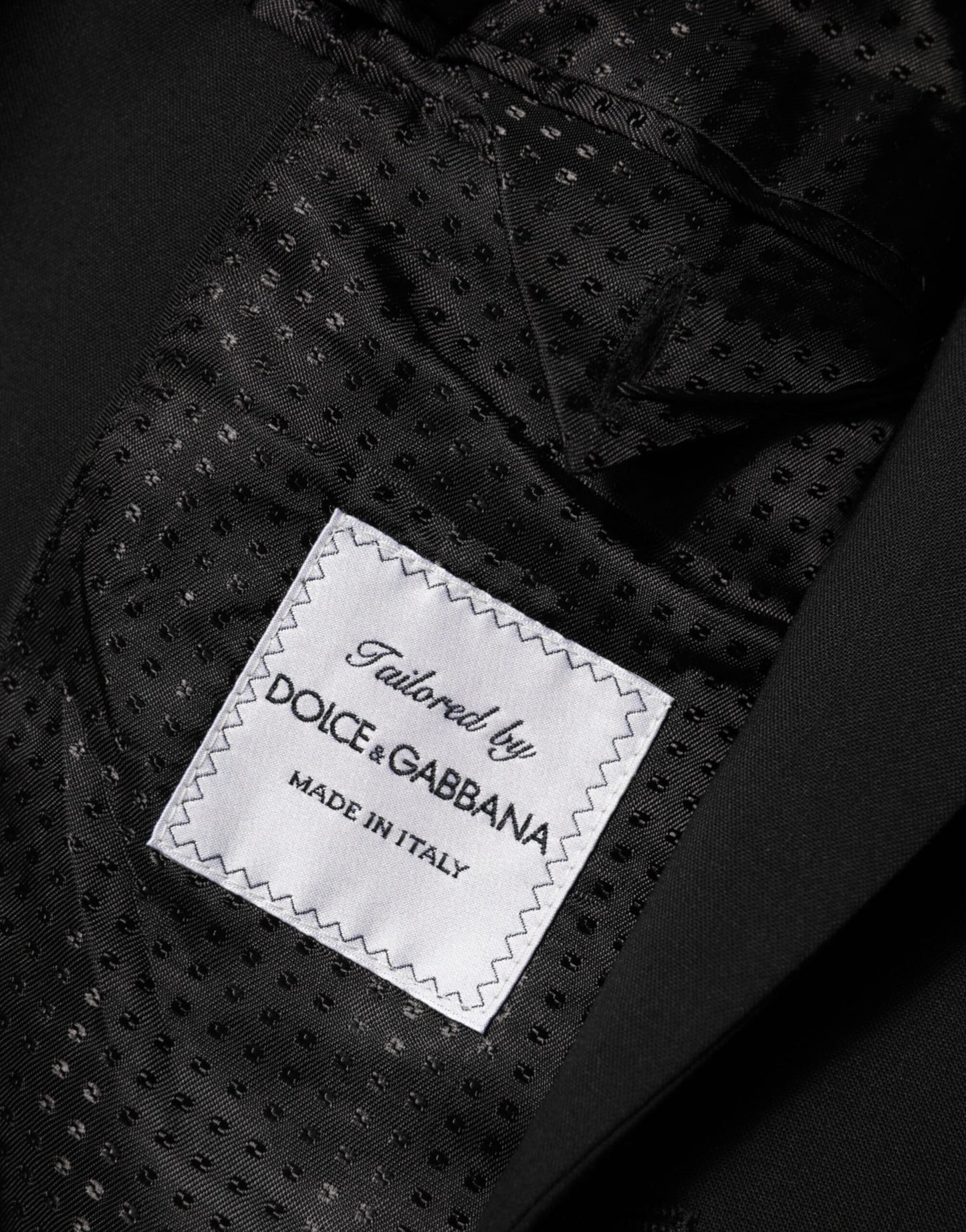 Dolce & Gabbana Black Wool 2 Buttons Suit Men Jacket Blazer