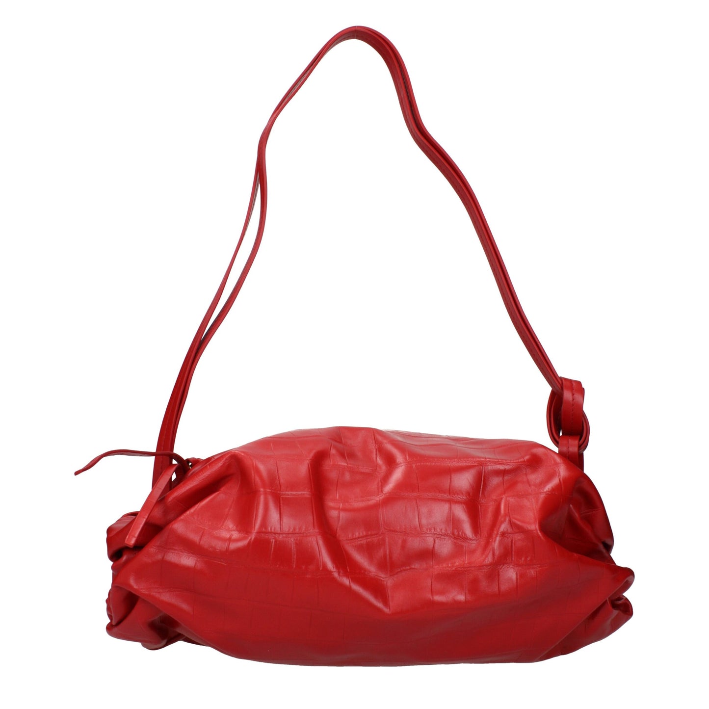 Jil Sander Red Leather Shoulder Bag