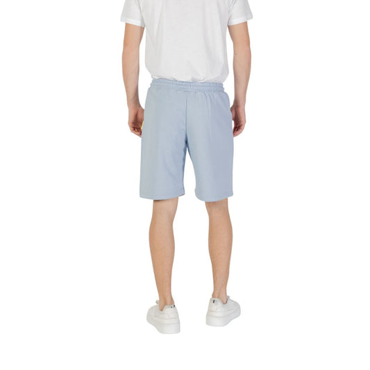 Icon Blue Cotton Bermuda Shorts