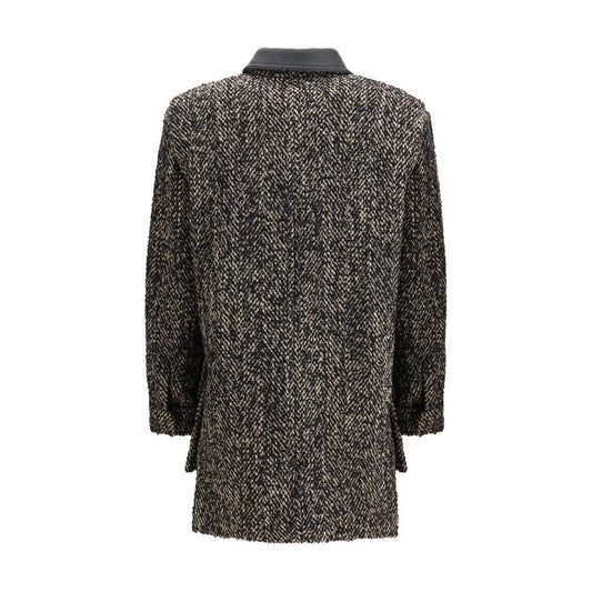Max Mara Brown Fleece Wool Coat