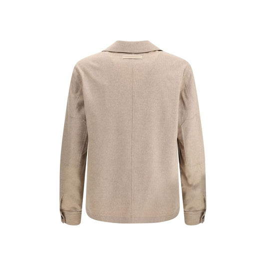 ZEGNA Beige Cashmere Coat