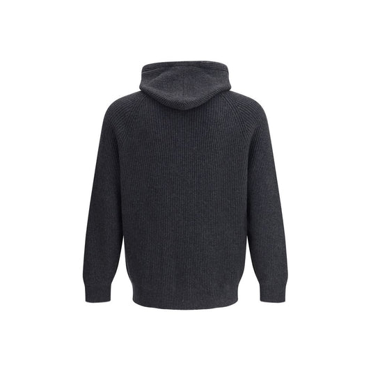 Brunello Cucinelli Black Cashmere Hoodie