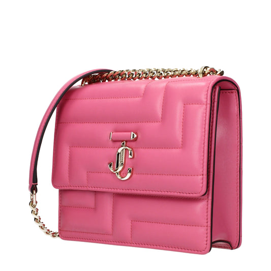 Jimmy Choo Pink Leather Shoulder Bag