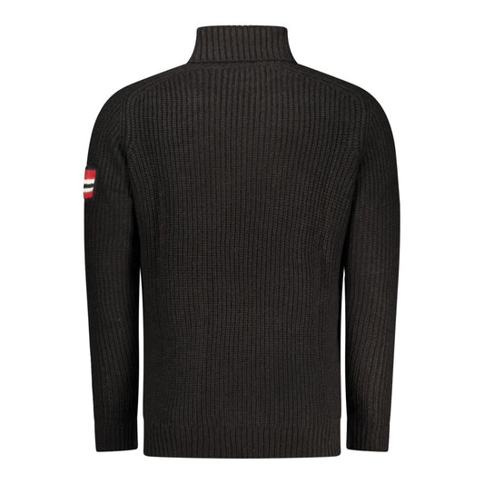 Norway 1963 Black Acrylic Men Sweater