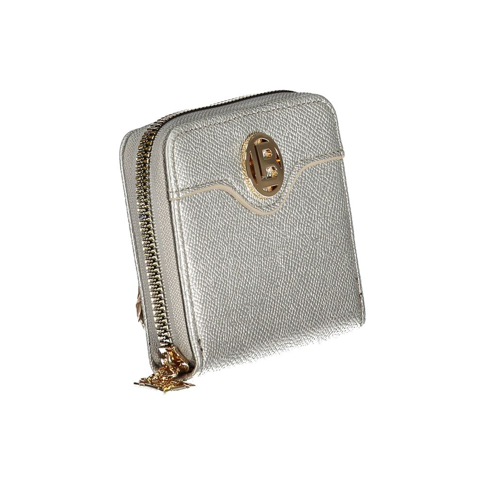 Laura Biagiotti Grigio Polyurethane Women Wallet