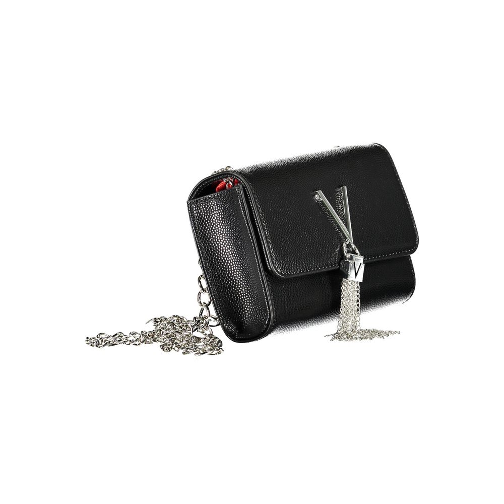 Mario Valentino Black Polyurethane Women's Shoulder Bag