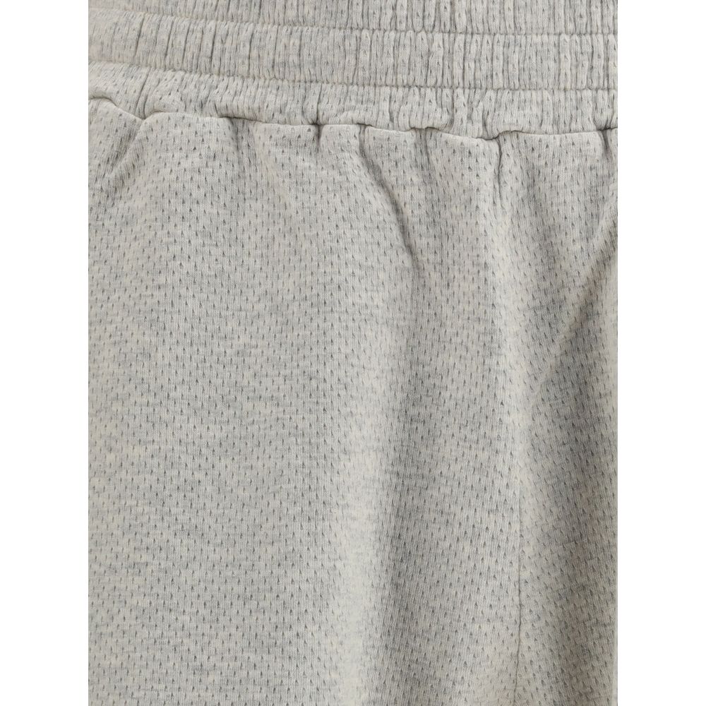 Represent Cream Cotton Bermuda Shorts