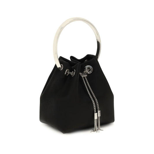 Jimmy Choo Black Silk Backet Bag