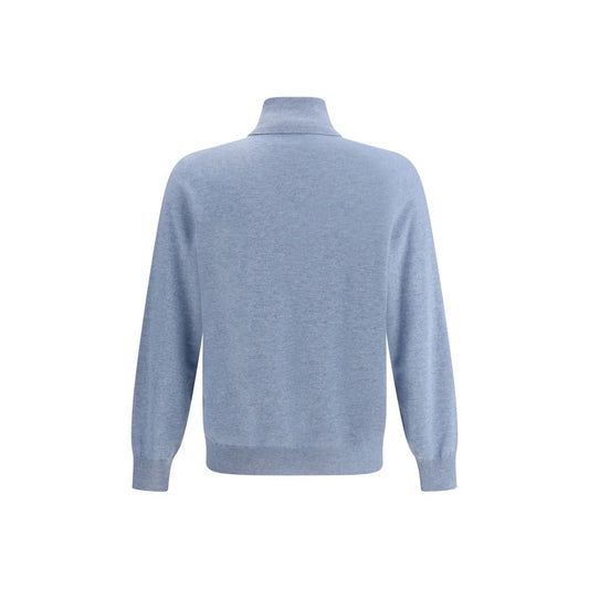 Brunello Cucinelli Blue Cashmere Sweater