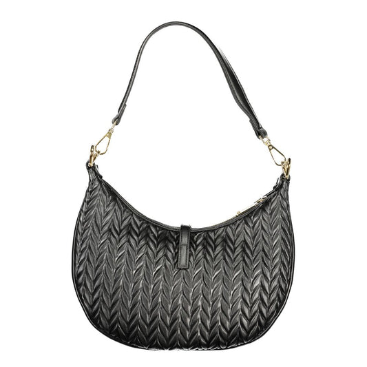 Mario Valentino Black Polyurethane Women's Shoulder Bag
