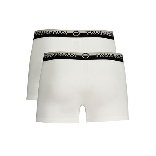 Trussardi White Cotton Men Boxer