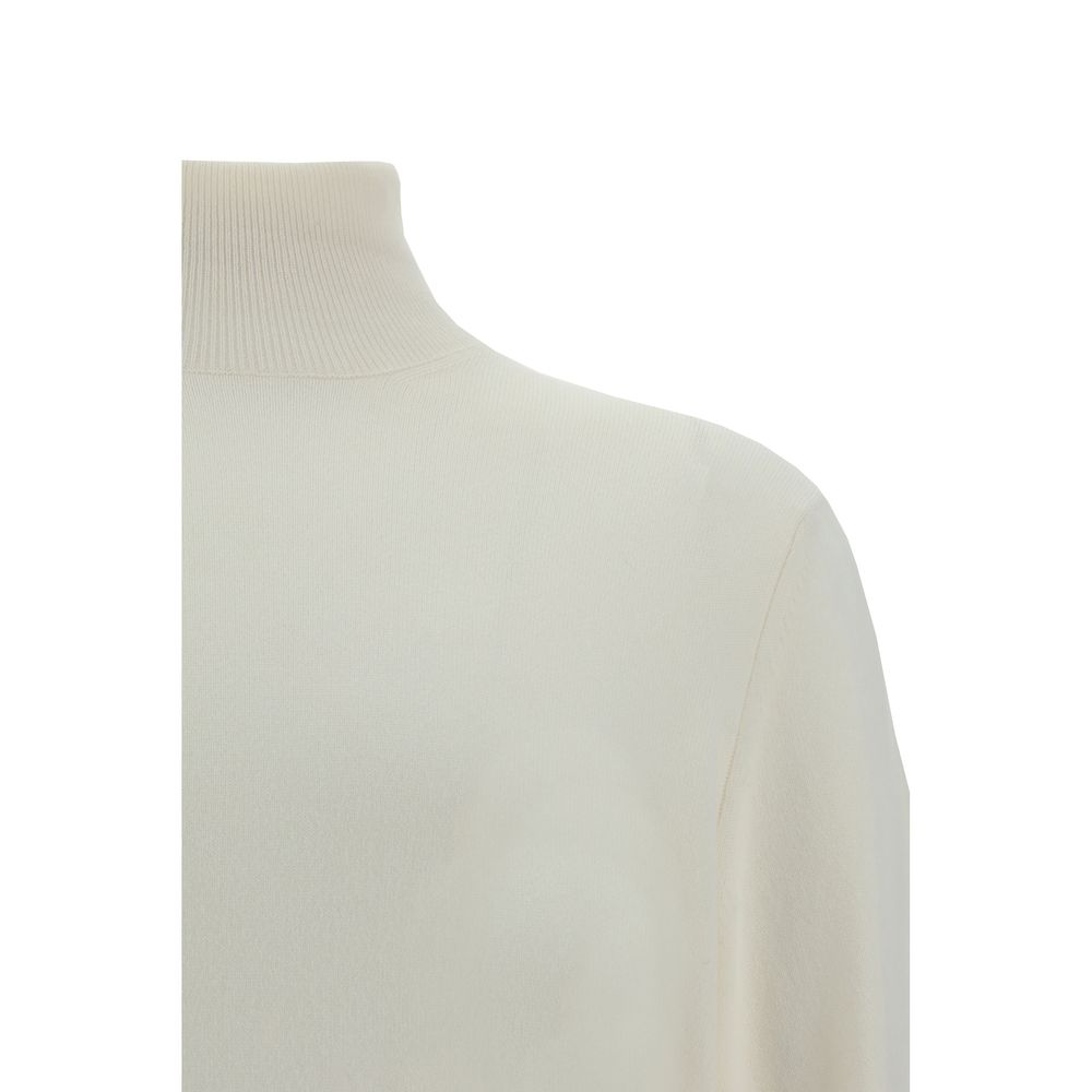 Brunello Cucinelli White Cashmere Sweater