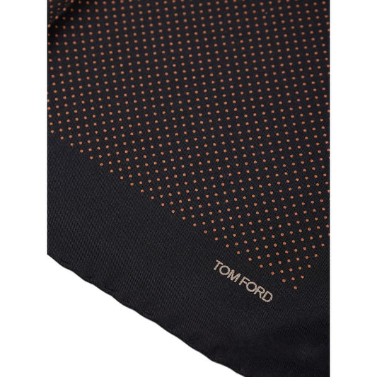 Tom Ford Black Silk Pocket Square