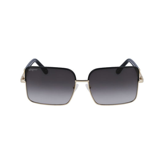 Ferragamo Gold Metal Sunglasses