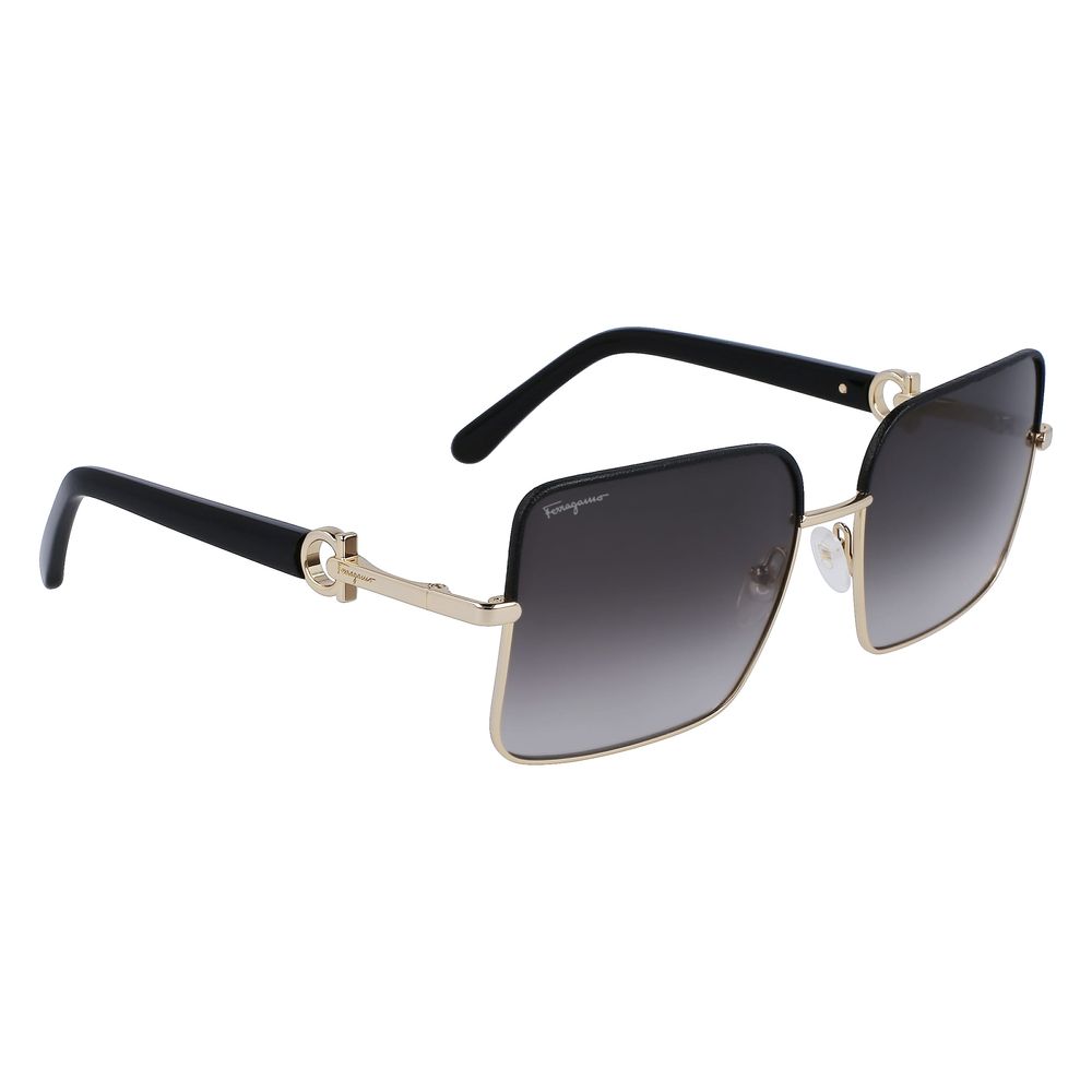 Ferragamo Gold Metal Sunglasses