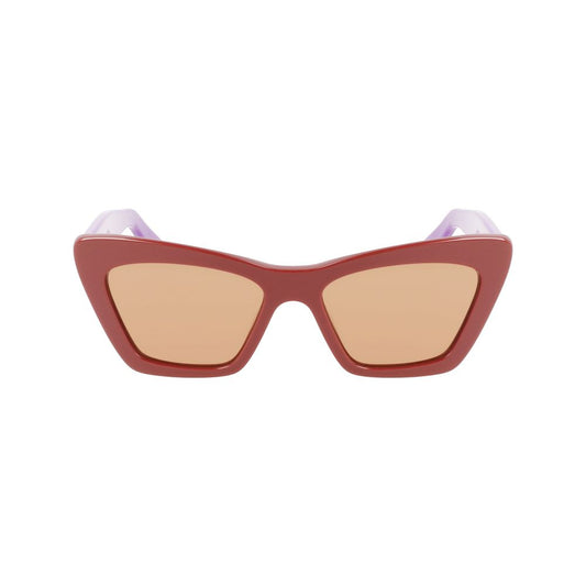 Ferragamo Brown Acetate Sunglasses