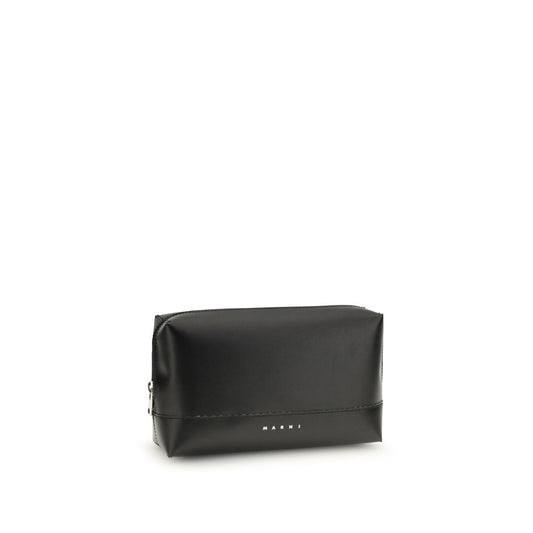 Marni Black Calf Leather Bos Taurus Shoulder Bag