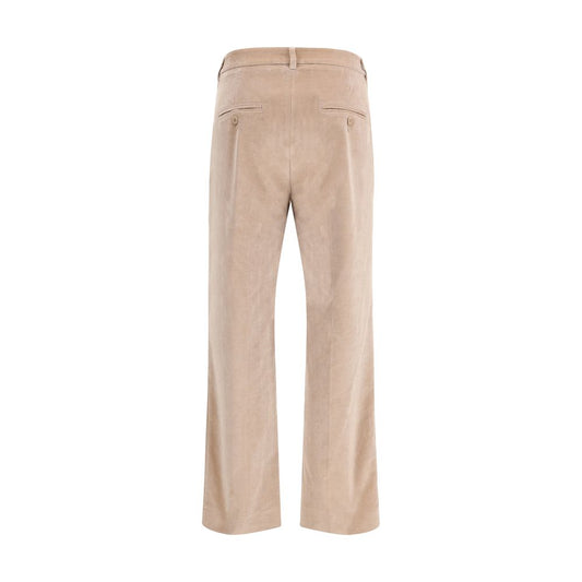 Max Mara Beige Cotton Casual Pants